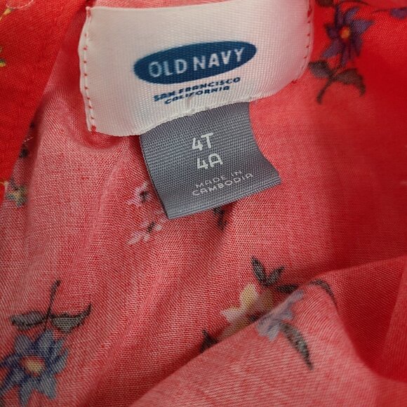 Old Navy Set of 2 Floral Boho Spring Summer Dress 4T - Picture 6 of 12